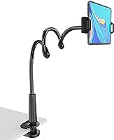 Tablet Stand Holder, Mount Holder Clip with Grip Flexible Long Arm Gooseneck Compatible with ipad iPhone/Nintendo...